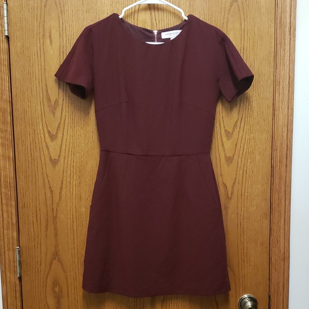 French Connection Deep Red Mini Dress